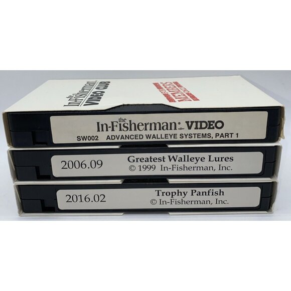 6 Fishing VHS In-Fisherman Video Club Walleye Bass Panfish Lures Fishing - Picture 4 of 6